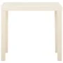 Mesa de jardín de plástico blanca 79x65x72 cm de vidaXL, Mesas de jardín - Ref: Foro24-315844, Precio: 64,54 €, Descuento: %