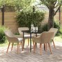 Conjunto de Comedor de Jardín 5 pcs Beige ratán sintético en Mesas de jardín | Comprar online en Foru.es