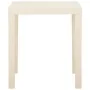 Mesa de jardín de plástico blanca 79x65x72 cm de vidaXL, Mesas de jardín - Ref: Foro24-315844, Precio: 64,54 €, Descuento: %