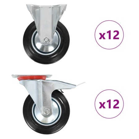 Ruedas 24 unidades 160 mm de , Manipulación de materiales - Ref: Foro24-278054, Precio: 313,28 €, Descuento: %