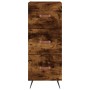Aparador de madera contrachapada roble ahumado 34,5x34x180 cm de , Aparadores - Ref: Foro24-3189674, Precio: 99,28 €, Descuen...