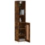 Aparador de madera contrachapada roble ahumado 34,5x34x180 cm de , Aparadores - Ref: Foro24-3190074, Precio: 88,17 €, Descuen...