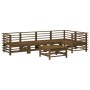 Juego muebles de jardín 6 piezas madera maciza pino marrón miel de , Conjuntos de jardín - Ref: Foro24-3186476, Precio: 413,3...