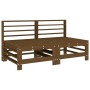 Juego muebles de jardín 6 piezas madera maciza pino marrón miel de , Conjuntos de jardín - Ref: Foro24-3186476, Precio: 413,3...