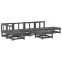 Juego de muebles de jardín 7 piezas madera maciza de pino gris de , Conjuntos de jardín - Ref: Foro24-3186510, Precio: 429,63...