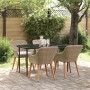 Conjunto de Comedor de Jardín 5 pcs Beige ratán sintético en Mesas de jardín | Comprar online en Foru.es