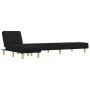 Sofá cama en forma de L tela negro 255x140x70 cm de , Sofás - Ref: Foro24-3157237, Precio: 377,75 €, Descuento: %