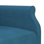 Sofá cama en forma de L terciopelo azul 271x140x70 cm de , Sofás - Ref: Foro24-3157275, Precio: 432,09 €, Descuento: %