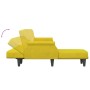 Sofá cama en forma de L terciopelo amarillo 271x140x70 cm de , Sofás - Ref: Foro24-3157280, Precio: 399,97 €, Descuento: %