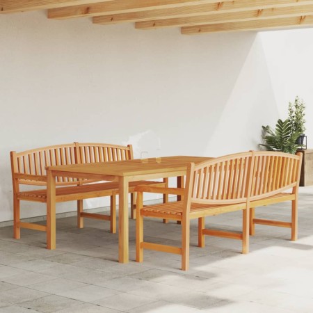 Juego de comedor para jardín 3 pzas madera maciza de teca de , Conjuntos de jardín - Ref: Foro24-3157946, Precio: 963,24 €, D...