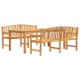 Juego de comedor para jardín 3 pzas madera maciza de teca de , Conjuntos de jardín - Ref: Foro24-3157946, Precio: 963,24 €, D...