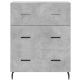 Aparador alto madera contrachapada gris hormigón 69,5x34x180 cm de , Aparadores - Ref: Foro24-3195863, Precio: 159,80 €, Desc...