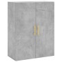 Aparador alto madera contrachapada gris hormigón 69,5x34x180 cm de , Aparadores - Ref: Foro24-3195951, Precio: 165,10 €, Desc...