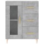 Aparador alto madera contrachapada gris hormigón 69,5x34x180 cm de , Aparadores - Ref: Foro24-3195951, Precio: 165,10 €, Desc...