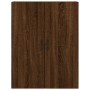 Aparador alto madera contrachapada marrón roble 69,5x34x180 cm de , Aparadores - Ref: Foro24-3196034, Precio: 186,87 €, Descu...