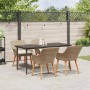 Conjunto de Comedor de Jardín 5 pcs Beige ratán sintético en Mesas de jardín | Comprar online en Foru.es