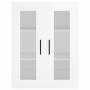 Aparador alto madera contrachapada blanco brillo 69,5x34x180 cm de , Aparadores - Ref: Foro24-3198427, Precio: 206,37 €, Desc...