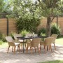 Conjunto de Comedor de Jardín 7 pcs Beige ratán sintético en Mesas de jardín | Comprar online en Foru.es