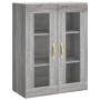 Aparador alto madera contrachapada gris sonoma 69,5x34x180 cm de , Aparadores - Ref: Foro24-3198647, Precio: 170,08 €, Descue...
