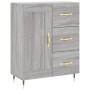 Aparador alto madera contrachapada gris sonoma 69,5x34x180 cm de , Aparadores - Ref: Foro24-3198647, Precio: 170,08 €, Descue...