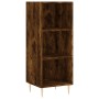 Aparador de madera contrachapada roble ahumado 34,5x34x180 cm de , Aparadores - Ref: Foro24-3198974, Precio: 87,82 €, Descuen...