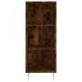 Aparador de madera contrachapada roble ahumado 34,5x34x180 cm de , Aparadores - Ref: Foro24-3198974, Precio: 87,82 €, Descuen...