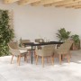 Conjunto de Comedor de Jardín 7 pcs Beige ratán sintético en Mesas de jardín | Comprar online en Foru.es