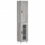 Aparador alto madera contrachapada gris Sonoma 34,5x34x180 cm de , Aparadores - Ref: Foro24-3199023, Precio: 100,35 €, Descue...