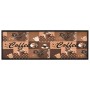 Alfombra de cocina lavable Coffee marrón 60x180 cm de vidaXL, Felpudos - Ref: Foro24-315971, Precio: 46,39 €, Descuento: %