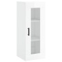 Aparador alto madera contrachapada blanco brillo 34,5x34x180 cm de , Aparadores - Ref: Foro24-3199179, Precio: 119,35 €, Desc...