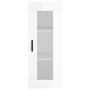Aparador alto madera contrachapada blanco brillo 34,5x34x180 cm de , Aparadores - Ref: Foro24-3199179, Precio: 119,35 €, Desc...