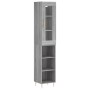 Aparador alto madera contrachapada gris Sonoma 34,5x34x180 cm de , Aparadores - Ref: Foro24-3199359, Precio: 91,67 €, Descuen...