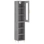 Aparador alto madera contrachapada gris Sonoma 34,5x34x180 cm de , Aparadores - Ref: Foro24-3199359, Precio: 91,67 €, Descuen...