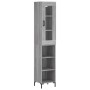 Aparador alto madera contrachapada gris Sonoma 34,5x34x180 cm de , Aparadores - Ref: Foro24-3199367, Precio: 97,53 €, Descuen...