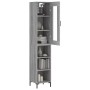 Aparador alto madera contrachapada gris Sonoma 34,5x34x180 cm de , Aparadores - Ref: Foro24-3199367, Precio: 97,53 €, Descuen...