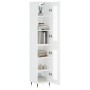 Aparador alto madera contrachapada blanco 34,5x34x180 cm de , Aparadores - Ref: Foro24-3199409, Precio: 101,29 €, Descuento: %