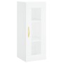 Aparador alto madera contrachapada blanco 34,5x34x180 cm de , Aparadores - Ref: Foro24-3199409, Precio: 101,29 €, Descuento: %