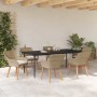 Conjunto de Comedor de Jardín 7 pcs Beige ratán sintético en Mesas de jardín | Comprar online en Foru.es