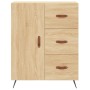 Aparador alto madera contrachapada color roble 69,5x34x180 cm de , Aparadores - Ref: Foro24-3198444, Precio: 168,17 €, Descue...