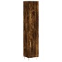 Aparador de madera contrachapada roble ahumado 34,5x34x180 cm de , Aparadores - Ref: Foro24-3198782, Precio: 92,32 €, Descuen...