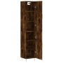 Aparador de madera contrachapada roble ahumado 34,5x34x180 cm de , Aparadores - Ref: Foro24-3198782, Precio: 92,32 €, Descuen...