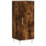Aparador de madera contrachapada roble ahumado 34,5x34x180 cm de , Aparadores - Ref: Foro24-3198782, Precio: 92,32 €, Descuen...