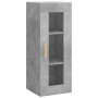 Aparador de madera contrachapada gris hormigón 34,5x34x180 cm de , Aparadores - Ref: Foro24-3199421, Precio: 99,43 €, Descuen...