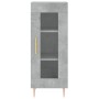 Aparador de madera contrachapada gris hormigón 34,5x34x180 cm de , Aparadores - Ref: Foro24-3199421, Precio: 99,43 €, Descuen...