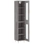 Aparador alto madera contrachapada gris Sonoma 34,5x34x180 cm de , Aparadores - Ref: Foro24-3199423, Precio: 102,68 €, Descue...
