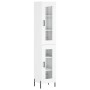Aparador alto madera contrachapada blanco brillo 34,5x34x180 cm de , Aparadores - Ref: Foro24-3199435, Precio: 117,96 €, Desc...