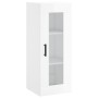 Aparador alto madera contrachapada blanco brillo 34,5x34x180 cm de , Aparadores - Ref: Foro24-3199435, Precio: 117,96 €, Desc...