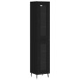 Aparador de madera contrachapada negro 34,5x34x180 cm de , Aparadores - Ref: Foro24-3199442, Precio: 110,75 €, Descuento: %