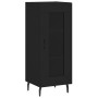 Aparador de madera contrachapada negro 34,5x34x180 cm de , Aparadores - Ref: Foro24-3199442, Precio: 110,75 €, Descuento: %