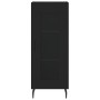 Aparador de madera contrachapada negro 34,5x34x180 cm de , Aparadores - Ref: Foro24-3199442, Precio: 110,75 €, Descuento: %